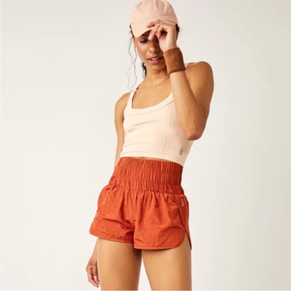 Free People Movement The Way Home Shorts in Bronze - Picture 3 of 5